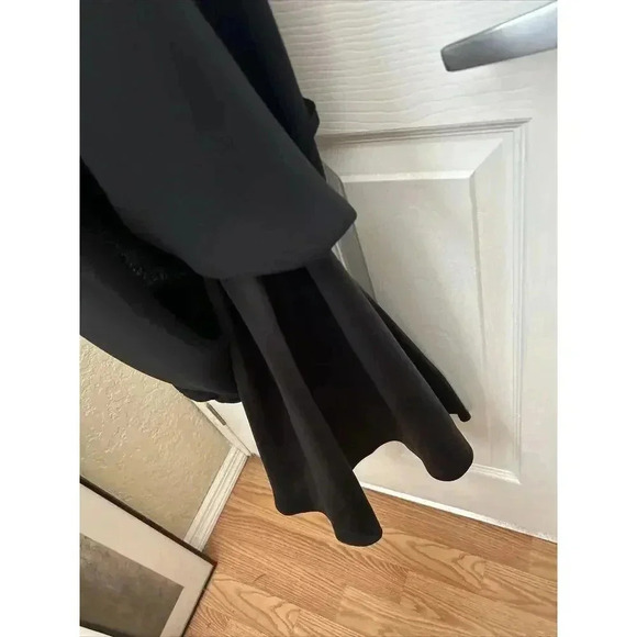 Vintage 90s Jones New York Rhinestone LBD Evening Bias Cut Black Maxi Dress 8 - Picture 13 of 16